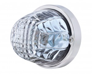 Incandescent Large Glass Marker Light W/ 1157 Bulb - Clear Crystal Lens