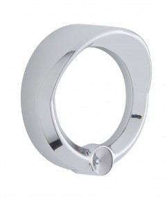 Chrome Plastic Freightliner Small Gauge Cover W/ V
