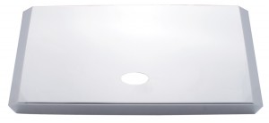 Stainless Steel Peterbilt Door Pocket Cover W/Oval Emblem Hole