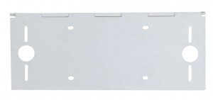 Stainless Steel One License Plate Holder With Two Light Cutout