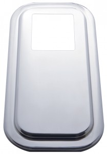 Stainless Steel Peterbilt Shift Plate Cover - Extended Hood