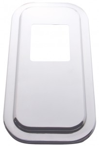(Skpk) Stainless Steel Peterbilt Shift Plate Cover - 5 3/4" X 4 3/4" Opening