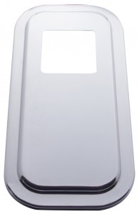 (Skpk) Stainless Steel Peterbilt Shift Plate Cover - 4 3/4" X 4 3/4" Opening