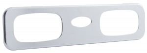 (Skpk) Chrome Plastic 2006+ Peterbilt Passenger A/C Vent  Trim