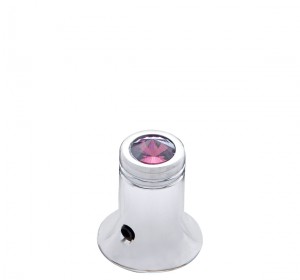 Chrome C.B. Channel Knob W/ Diamond - Purple