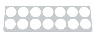 *Disc.*Stainless Steel 2006+ Kenworth Right Gauge Panel Trim - 14 Opening