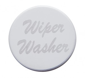 Stainless Steel "Wiper/Washer" Plaque