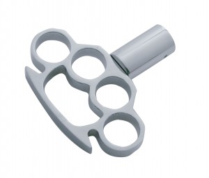 Chrome Aluminum "Brass Knuckle" Air Valve Knob - Tractor