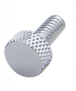 (2/Card) Chrome Peterbilt Small Dash Screw - Plain