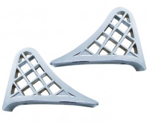 (2/Box) Chrome Aluminum Cast Peterbilt Fender Steps