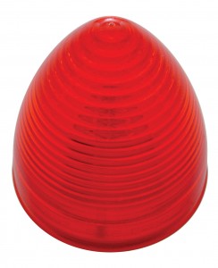 2 1/2" Beehive Incandescent Clearance/Marker Light - Red Lens