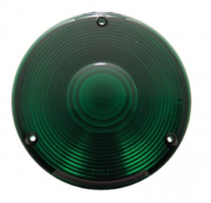 Plastic Turn Signal Lens - Green