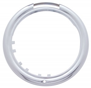 (Skpk) Stainless Steel Peterbilt "Classic" Headlight Bezel W/ Turn Signal Cutout