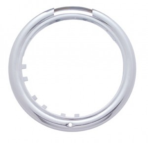 Stainless Steel Peterbilt "Classic" Headlight Bezel W/ Turn Signal Cutout