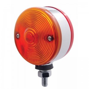 Incandescent Heavy Duty Zinc Die Cast 3" Double Face Light - Single Contact Bulb