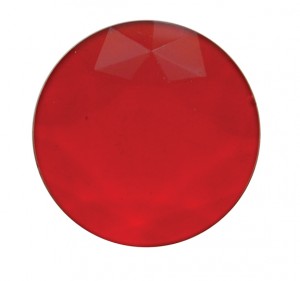 Plastic Dome Light Jewel - Red
