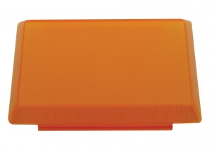Rectangular Interior Light Lens - Amber