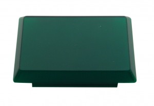 Rectangular Interior Light Lens - Green