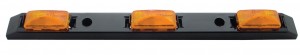 Incandescent Identification Bar Light - 3 Sealed Amber Light