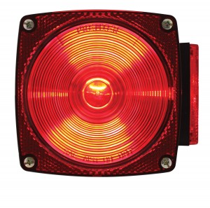 Incandescent 2" Stud-Mount Combination S/T/T Light - Red