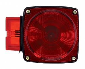 Incandescent Combination S/T/T Light W/ License Light - Red