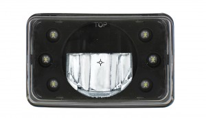6" X 4" Rectangular High Power Led Crystal Headlight - Low Beam