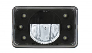 6" X 4" Rectangular High Power Led Crystal Headlight - High Beam