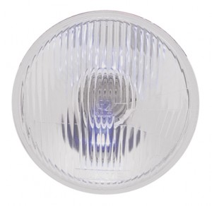 *Closeout* 7" Headlight W/ 10Mm Led Accent Light *Closeout* (High & Low Beam) - White
