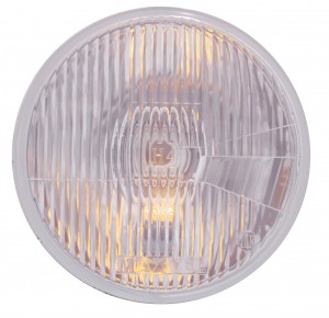 7" Headlight W/ 4 Micro Led Accent Light (High & Low Beam) - Amber
