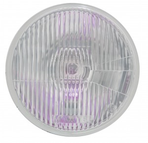 7" Headlight W/ 4 Micro Led Accent Light (High & Low Beam) - Purple