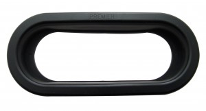 Black Rubber Oval Grommet