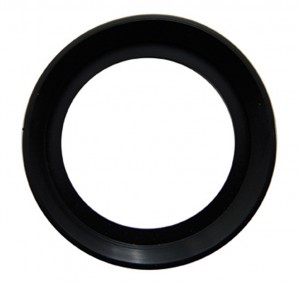 Black Rubber 2" Branch Deflector Grommet