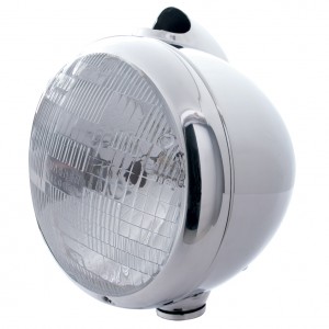 Chrome "Guide" Peterbilt Headlight - H6024 Halogen