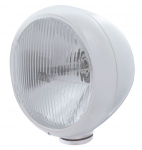 Chrome Classic "Guide" Headlight - H4 Halogen Bulb