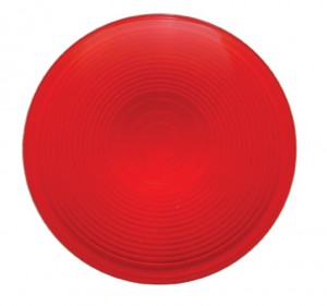 4" Deep Dish Light Lens - Red