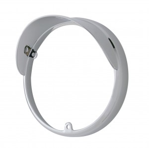Chrome Plastic Led Light Bezel W/ Up-Side Down Visor - 38103 Series