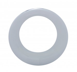 Chrome Plastic 2 1/2" Twist-On Bezel