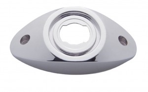 Chrome Plastic 2" Twist Lock Branch Deflector