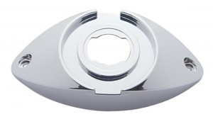 Chrome Plastic 2 1/2" Twist Lock Branch Deflector