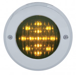 Chrome Plastic 2 1/2" Mirror Light Bezel