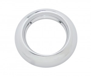 Chrome Plastic Twist-On 2" Light Bezel