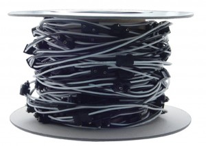 (Roll) 2 Wire Plug Wire Harness - 100' Long W/ 12" Wire Lead, Approximately 100 Plug