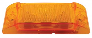 Rectangular Clearance/Marker Light W/ Reflex Lens - Amber