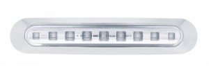 9 Amber Led Clearance/Marker Light Bar - Clear