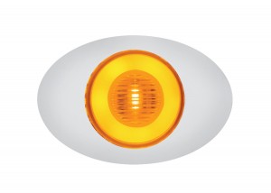 5 Led "M3 Millennium" Clearance/Marker Light - Glo Light - Amber Led/Amber Lens