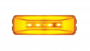 10 Amber Led Rectangular Clearance / Marker Light - Glo Light - Amber Lens