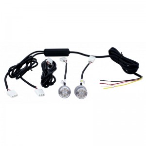 (2/Box) 6 Led 1" Mini 12V Warning/Strobe Light - Red