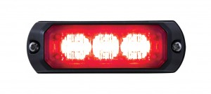 Mini 3 Led 12V/24V Strobe Light - Red