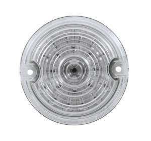 21 Led 3 1/4" Round Harley Davidson Signal Light With 1157 Plug - Amber / Clear Lens