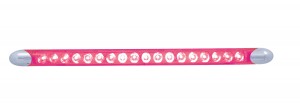 18 High Power Led 15 3/4" Auxiliary/Utility Light Bar - Red Led/Clear Lens